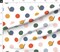 Polka Dots Woodland Snails Primary Colors Whimsical Cute Bright Colorful Large Scale Custom Printed Fabric by Spoonflower Various Fabrics by the Yard or Fat Quarter